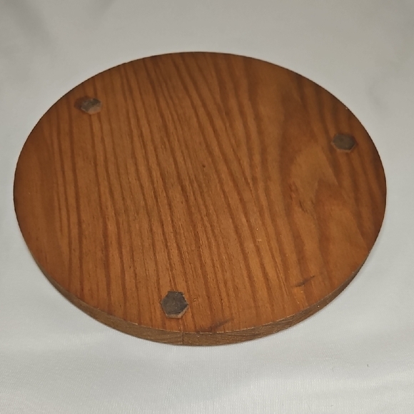 Clear Glass Cloche with Wooden Base - Picture 3 of 3